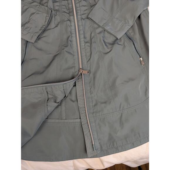 ATHLETA Drip Drop Jacket Minimalistic Grey Lightweight Gray/Green S Small - Picture 3 of 16